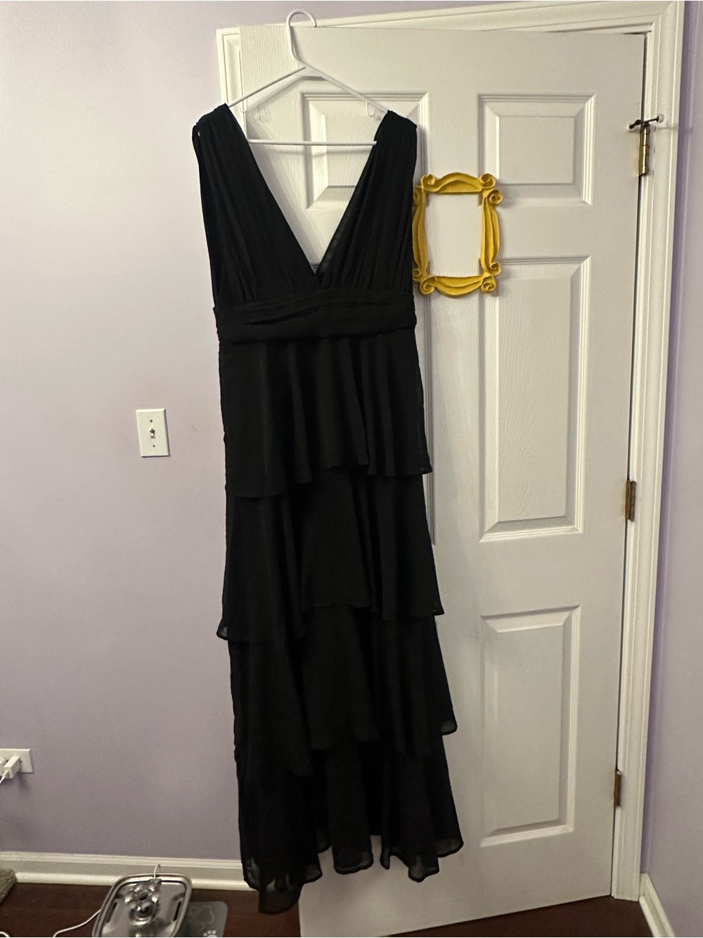 Lulus Amazing Evening Black Tiered Maxi Dress - Size XL